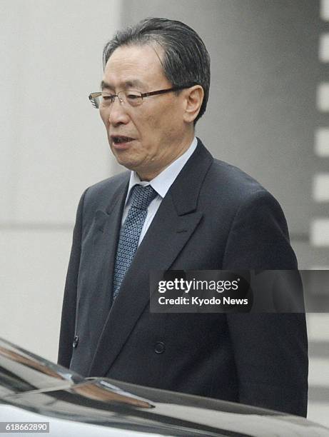 China - Wu Dawei, China's special representative for Korean Peninsula affairs, is pictured in Beijing on Feb. 24 after holding talks with Glyn...