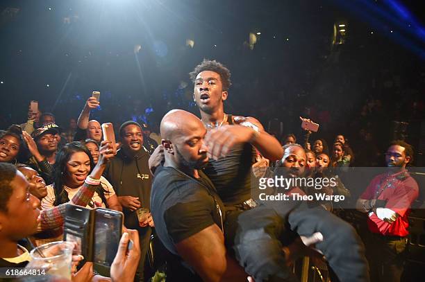 Rapper Desiigner performs onstage during Power 105.1's Powerhouse 2016 at Barclays Center on October 27, 2016 in New York City.