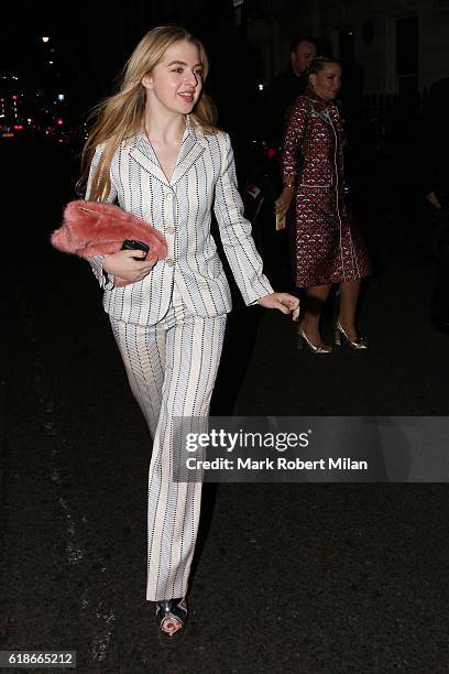 Anais Gallagher at Mark's Club on October 27, 2016 in London, England.