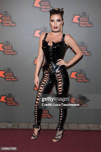 Olivia Buckland attends the Kiss FM Haunted House Party at SSE Arena on October 27, 2016 in London, England.