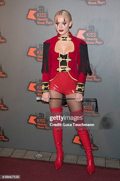 Zara Larsson attends the Kiss FM Haunted House Party at SSE Arena on October 27, 2016 in London, England.