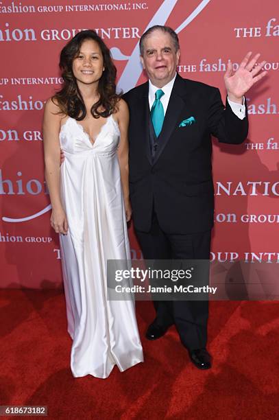 Muguette Petoe and Harvey Russack attend 2016 Fashion Group International Night Of Stars Gala at Cipriani Wall Street on October 27, 2016 in New York...