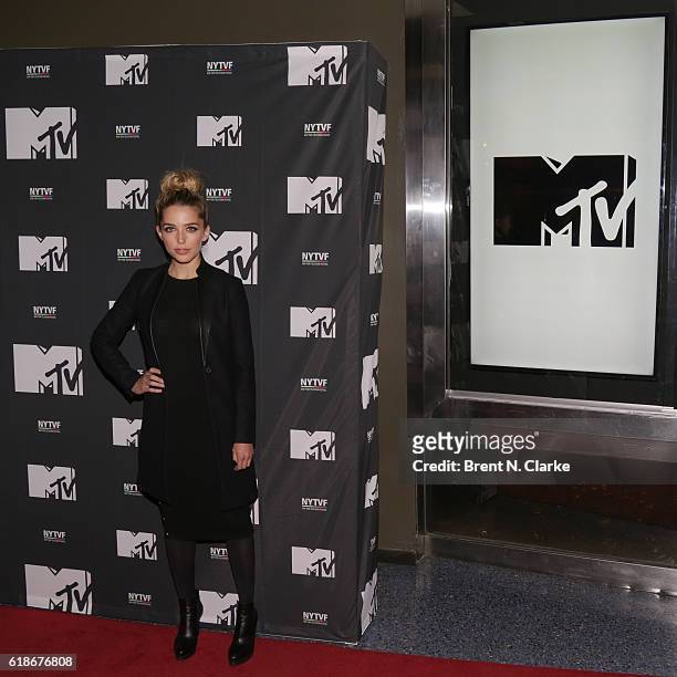 Actress Jessica Rothe attends "The Struggle Is Real: Gender, Race, Entrepreneurship and the Women of MTV" during the 12th Annual New York Television...