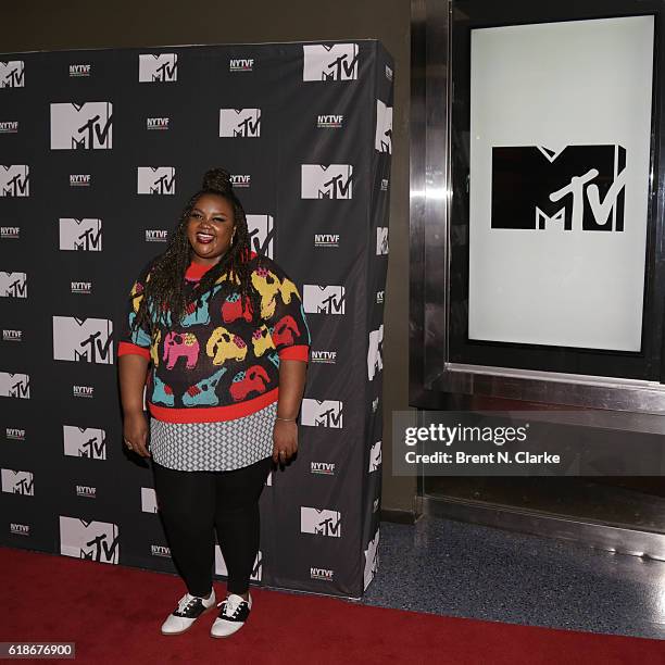 Actress Nicole Byer attends "The Struggle Is Real: Gender, Race, Entrepreneurship and the Women of MTV" during the 12th Annual New York Television...