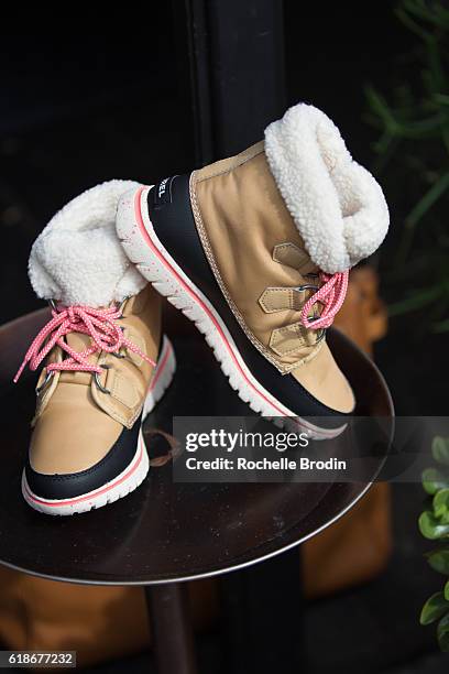 Sorel shoe detail at the SOREL & Who What Wear Fall Reboot Brunch on October 27, 2016 in Los Angeles, California.