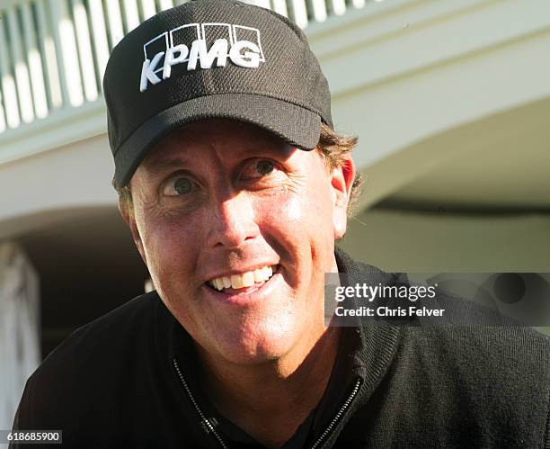 Portrait of American professional golfer Phil Mickelson during the Safeway Open, Napa, California, October 12, 2016.