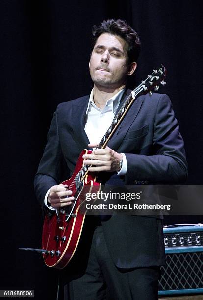 John Mayer performs live during the 15th Annual "A Great Night in Harlem" Gala at The Apollo Theater on October 27, 2016 in New York City.