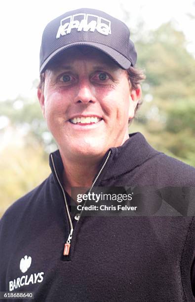 Portrait of American professional golfer Phil Mickelson during the Safeway Open, Napa, California, October 12, 2016.