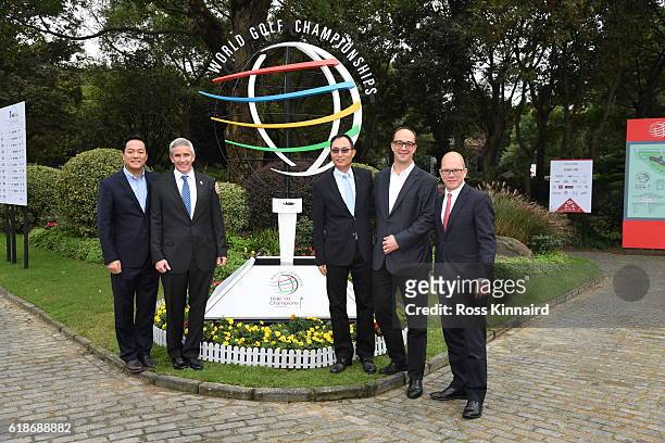 Wang Liwei, Vice President, China Golf Association, Jay Monahan, Deputy Commissioner and Chief Operating Officer of the PGA Tour, Chairman Richard...