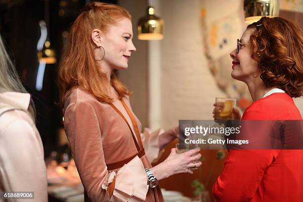 Jessica Joffe and Christine Barberich attend MATCHESFASHION.COM x Roksanda Dinner at Le Turtle on October 27, 2016 in New York City.