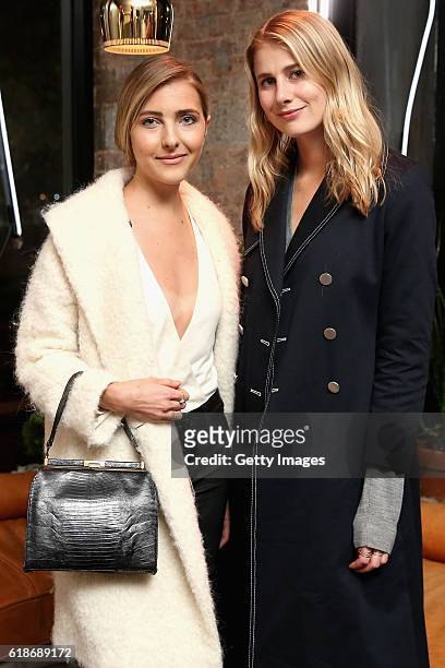 Alexandria Geisler and Laura Stoloff attend MATCHESFASHION.COM x Roksanda Dinner at Le Turtle on October 27, 2016 in New York City.