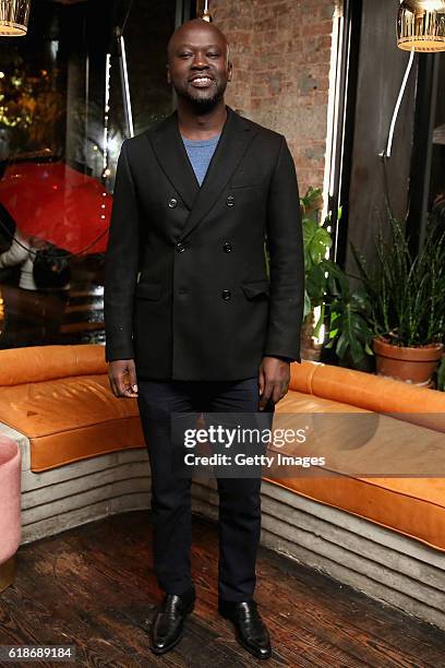 David Adjaye attends MATCHESFASHION.COM x Roksanda Dinner at Le Turtle on October 27, 2016 in New York City.