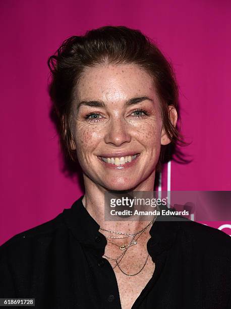 Actress Julianne Nicholson arrives at Storytellers United: The New Face of LGBTQ Youth in Entertainment at NeueHouse Hollywood on October 27, 2016 in...