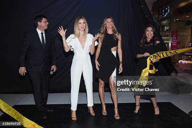 Procter & Gamble Mexico Director, Marcio Andreazzi, Pantene ambassadresses Chiara Ferragni, Gisele Bundchen and Ana Brenda Contreras attend the...