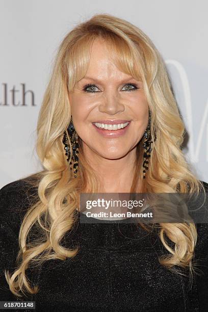 Producer Joan Dangerfield arrives at the Visionary Ball 2016 at the Beverly Wilshire Four Seasons Hotel on October 27, 2016 in Beverly Hills,...