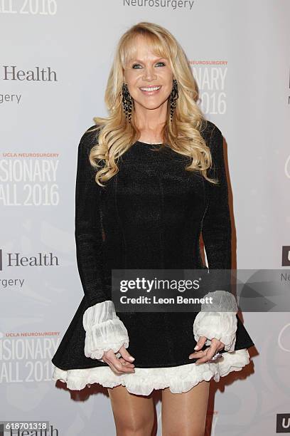 Producer Joan Dangerfield arrives at the Visionary Ball 2016 at the Beverly Wilshire Four Seasons Hotel on October 27, 2016 in Beverly Hills,...