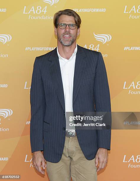 Gary Hall Jr. Attends the 5th Annual LA84 Foundation Summit on October 27, 2016 in Los Angeles, California.