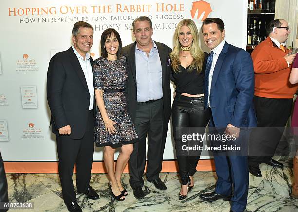 James Scaramucci, Rebecca Scaramucci, Brian Gold, Deidre Scaramucci and Anthony Scaramucci attend "Hopping Over the Rabbit Hole" Anthony Scaramucci...