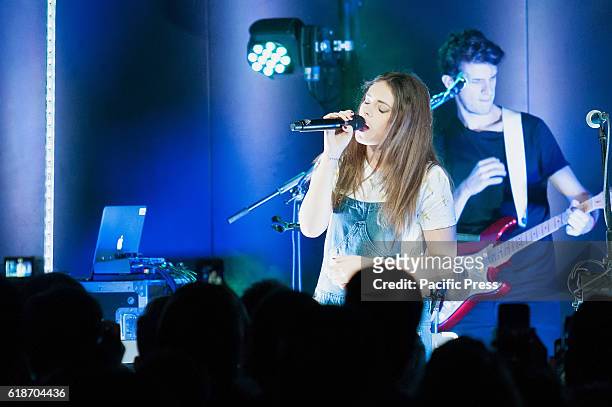 Francesca Michielin performs live on stage for his tour " di20are live". Francesca Michielin is an Italian singer-songwriter. She rose to fame after...