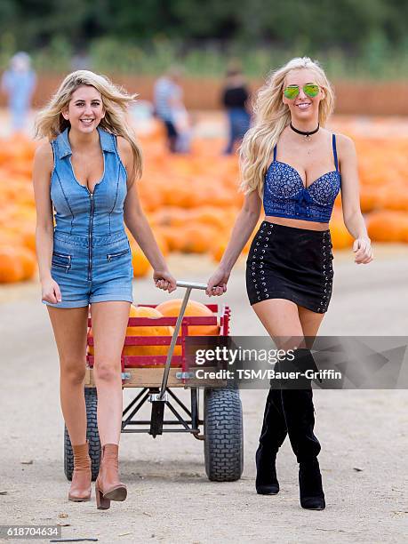 Bri Teresi and sister Katie Teresi are seen on October 27, 2016 in Los Angeles, California.