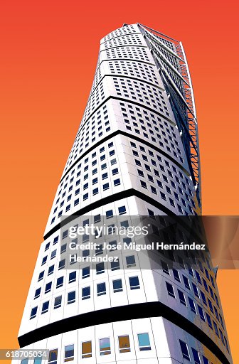 Turning Torso Malmo Illustration High-Res Vector Graphic Getty