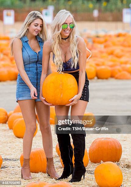 Bri Teresi and sister Katie Teresi are seen on October 27, 2016 in Los Angeles, California.