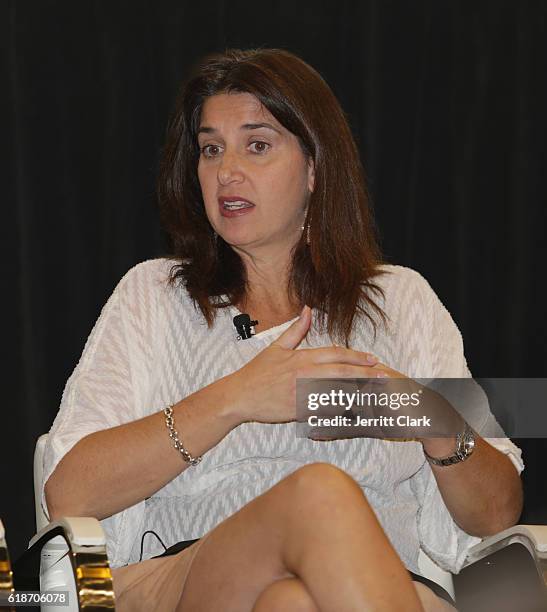 Laura Gentile speaks during the 5th Annual LA84 Foundation Summit on October 27, 2016 in Los Angeles, California.