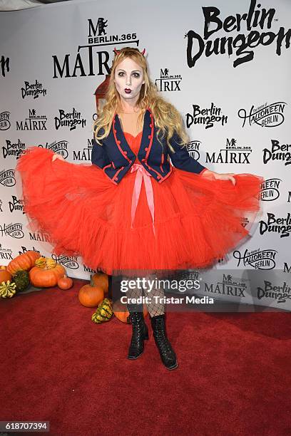 Christine Zierl attends the Halloween party by Natascha Ochsenknecht at Berlin Dungeon on October 27, 2016 in Berlin, Germany.