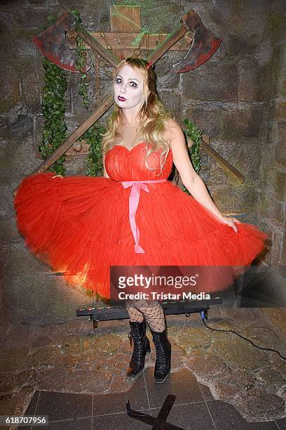 Christine Zierl attends the Halloween party by Natascha Ochsenknecht at Berlin Dungeon on October 27, 2016 in Berlin, Germany.