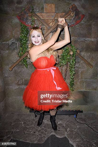 Christine Zierl attends the Halloween party by Natascha Ochsenknecht at Berlin Dungeon on October 27, 2016 in Berlin, Germany.