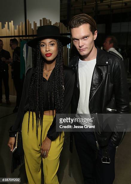 Lex Scott Davis and Luke Baines attend the Zadig & Voltaire and Flaunt Celebration of The FW16 Collection and The Oh La La Land Issue: Ouest Coast at...