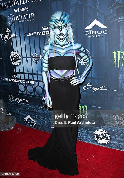 Singer Jean Watts attends Maxim Magazine's annual Halloween party on October 22, 2016 in Los Angeles, California.