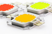 three powerful color 10W LED chips