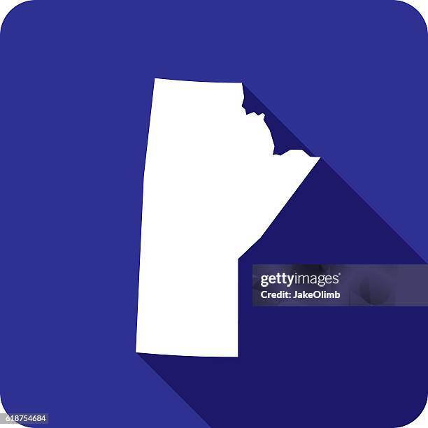 manitoba icon silhouette - manitoba stock illustrations