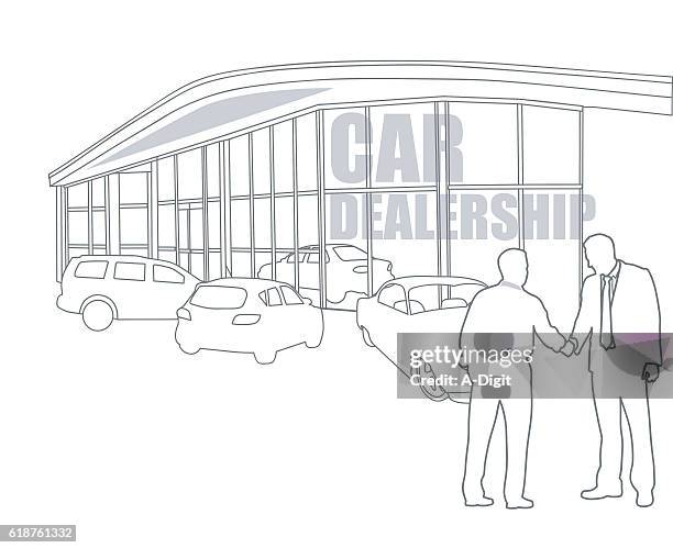 car dealership final sale - showroom stock illustrations