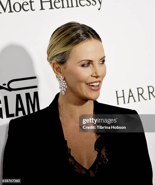 Charlize Theron attends the amfAR's Inspiration Gala Los Angeles at Milk Studios on October 27, 2016 in Hollywood, California.