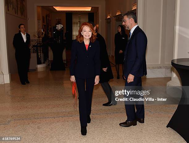 Bedy Moratti attends FC Internazionale Shareholder's Meeting on October 28, 2016 in Milan, Italy.