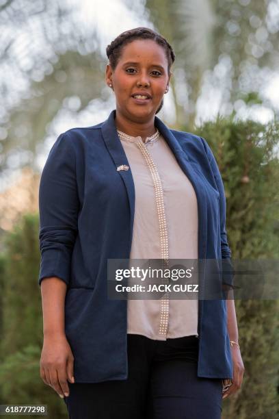 Ethiopian-born Pnina Tamano-Shata poses for an AFP Photographer at her home in the Israeli city of Petah Tikva near Tel Aviv on October 28, 2016. -...