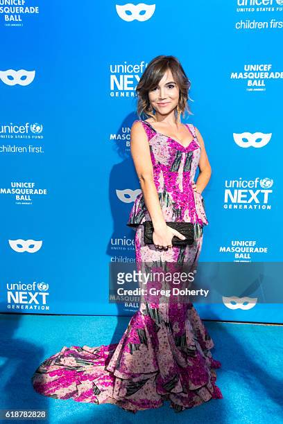 Actress Christina Wren arrives at the 4th Annual UNICEF Masquerade Ball at Clifton's Cafeteria on October 27, 2016 in Los Angeles, California.