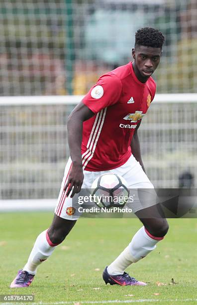 Axel Tuanzebe of Manchester United during Premier League 2 match between Tottenham Hotspur Under 23s against Manchester United Under 23s at Tottenham...