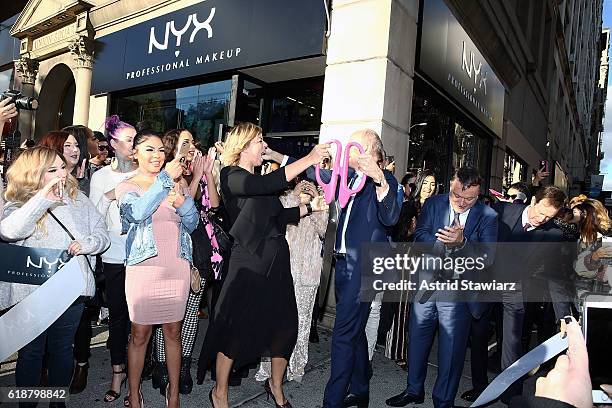Senior Vice President Marketing & Global Business Development for Nyx Cosmetics/L'Oreal, Nathalie Kristo and Chairman and Chief Executive Officer of...