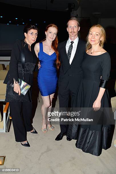 Judith M Hoffman, Gillian Murphy, Ethan Stiefel and Jennifer Chaitman attend the Works & Process Rotunda Projects Gala at the Guggenheim at...