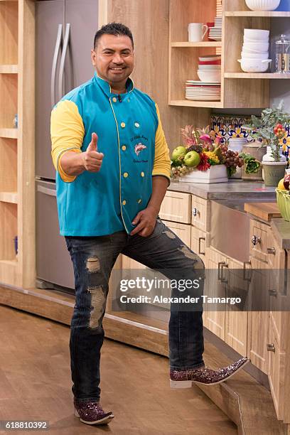 Chef Chile Mayor Gustavo Chavez is seen on the set of "Despierta America at Univision Studios on October 28, 2016 in Miami, Florida.