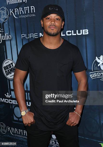 Rapper Lil Romeo attends Maxim Magazine's annual Halloween party on October 22, 2016 in Los Angeles, California.