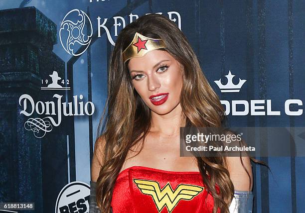 Personality / Model Hannah Stocking attends Maxim Magazine's annual Halloween party on October 22, 2016 in Los Angeles, California.