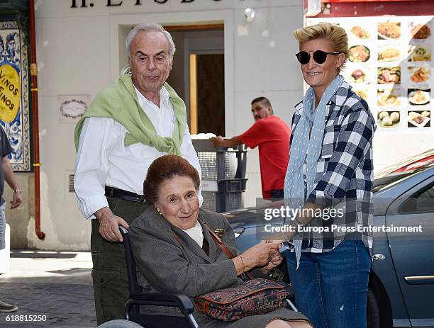 King Juan Carlos's brother-in-law, Doctor Carlos Zurita, celebrates his 73th birthday with his wife Princess Margarita and his daughter Maria Zurita...