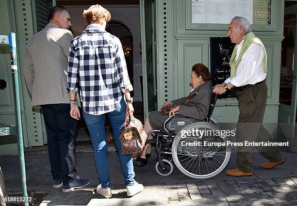 King Juan Carlos's brother-in-law, Doctor Carlos Zurita , celebrates his 73th birthday with his wife Princess Margarita and his daughter Maria Zurita...