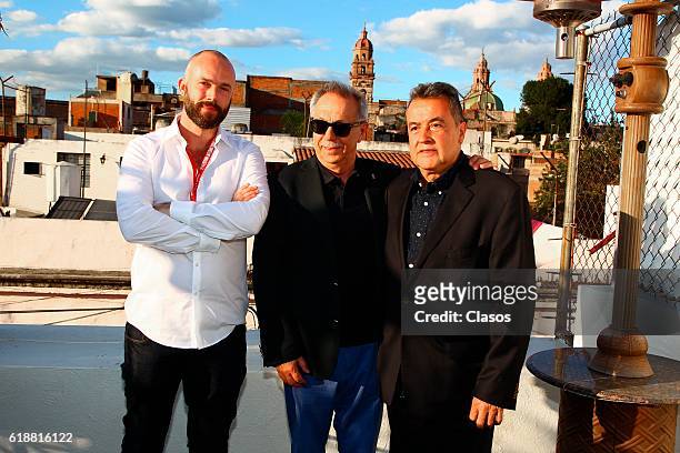Dieter Kossilick, director of the Berlin International Film Festival, Matthijis Wouter Knol, director of the European Film Market, and producer Jorge...