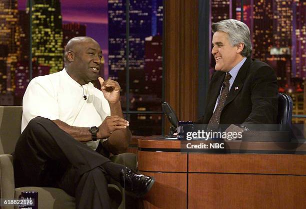 Episode 2427 -- Pictured: Actor Michael Clarke Duncan during an interview with host Jay Leno on February 10, 2003 --