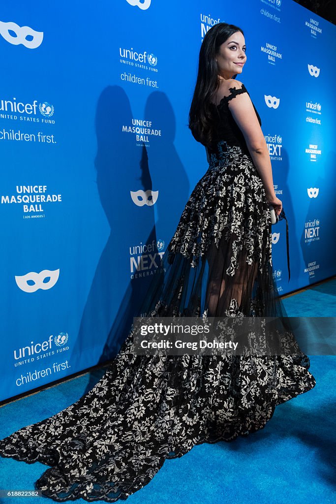 Actress Melissa Carcache arrives at the 4th Annual UNICEF Masquerade